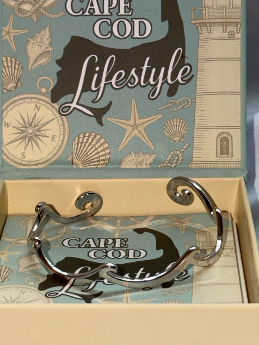 Sterling Silver Wave Cuff Bracelet